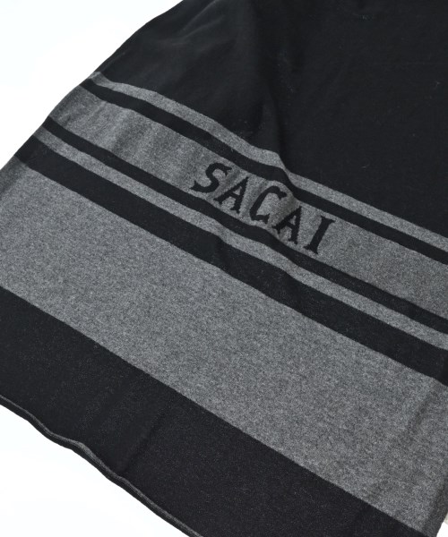 sacai（サカイ）ストール 黒 サイズ:0S レディース/2200684660028