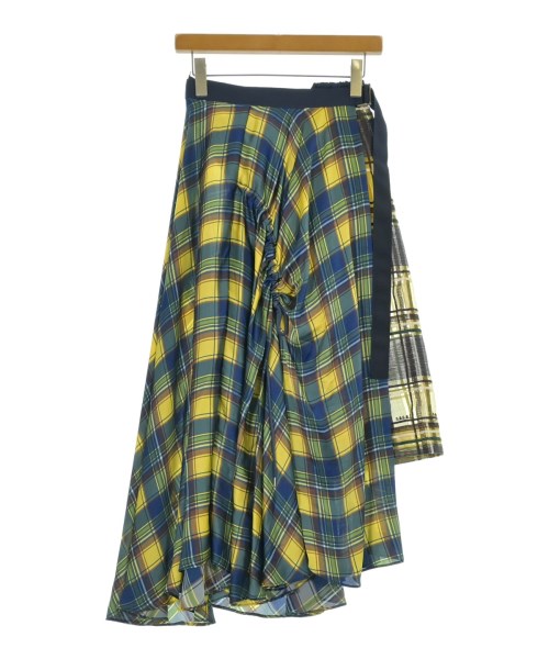 sacai(サカイ)ひざ丈スカート 黄 サイズ:0(XS位)/2200684750071