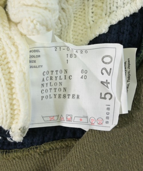 sacai（サカイ）ニット・セーター 黒 サイズ:1(S位) レディース/2200684962023