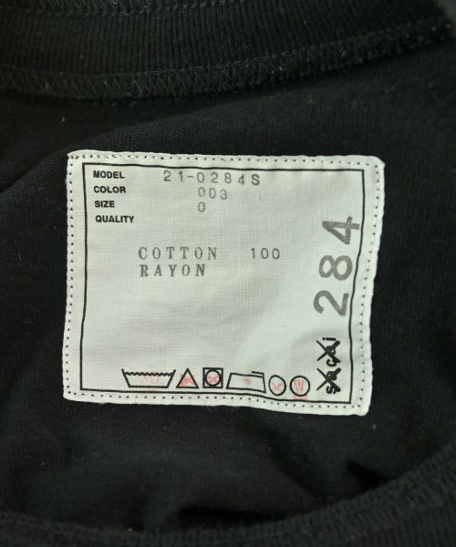sacai（サカイ）Tシャツ・カットソー 黒 サイズ:XS レディース/2200684962061