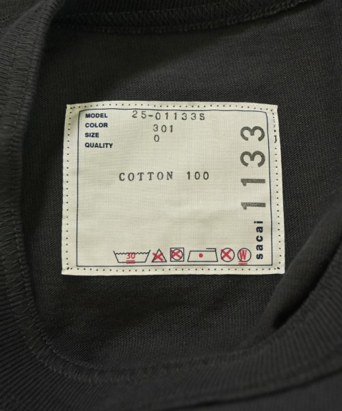 sacai（サカイ）Tシャツ・カットソー グレー サイズ:0(XS位) レディース/2200684962078