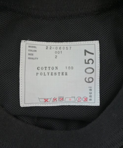 sacai（サカイ）Tシャツ・カットソー 黒 サイズ:2(M位) レディース/2200680875020