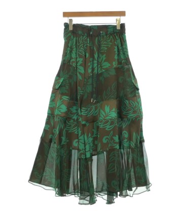 sacai（サカイ）ロング・マキシ丈スカート 茶 サイズ:2(M位