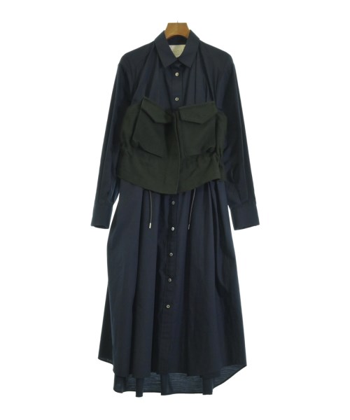 sacai(サカイ)シャツワンピース 紺 サイズ:2(M位)/2200685814048