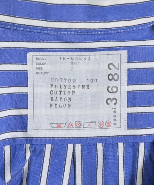 sacai（サカイ）ブラウス 青 サイズ:2(M位) レディース/2200686727040