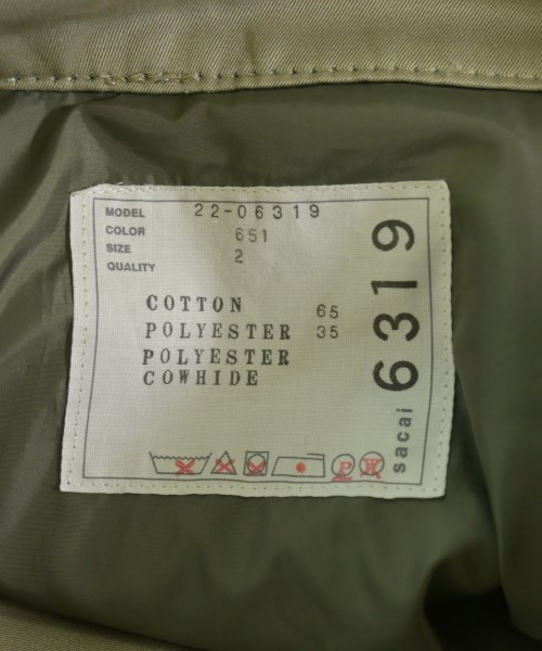 sacai（サカイ）トレンチコート カーキ サイズ:2(M位) レディース/2200687068012