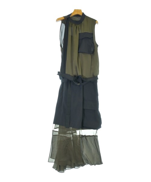 sacai(サカイ)ワンピース カーキ サイズ:2(M位)/2200687084012