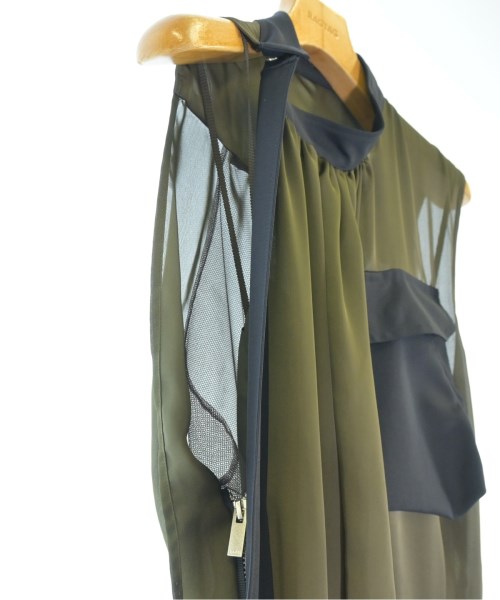 sacai（サカイ）ワンピース カーキ サイズ:2(M位) レディース/2200687084012