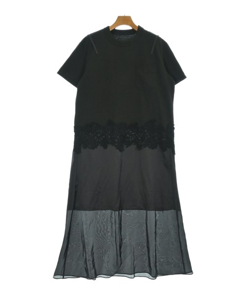 sacai(サカイ)ワンピース 黒 サイズ:3(L位)/2200687365036