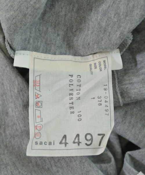 sacai（サカイ）Tシャツ・カットソー グレー サイズ:1(S位) レディース/2200681949034