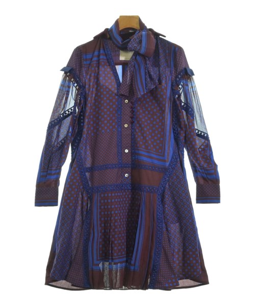 sacai(サカイ)ワンピース 茶 サイズ:1(S位)/2200682921015