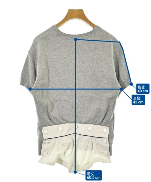 sacai（サカイ）スウェット グレー サイズ:1(S位) レディース/2200688803117