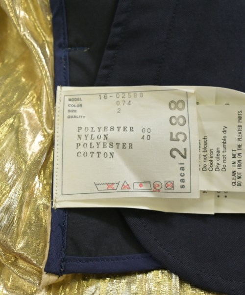 sacai（サカイ）ショートパンツ ゴールド サイズ:2(M位) レディース/2200688803179