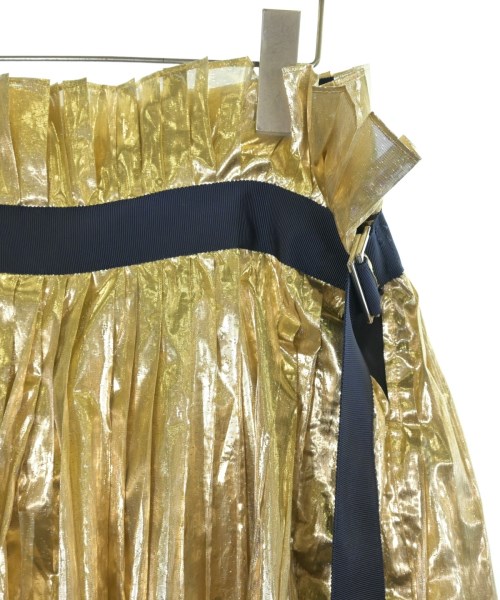 sacai（サカイ）ショートパンツ ゴールド サイズ:2(M位) レディース/2200688803179