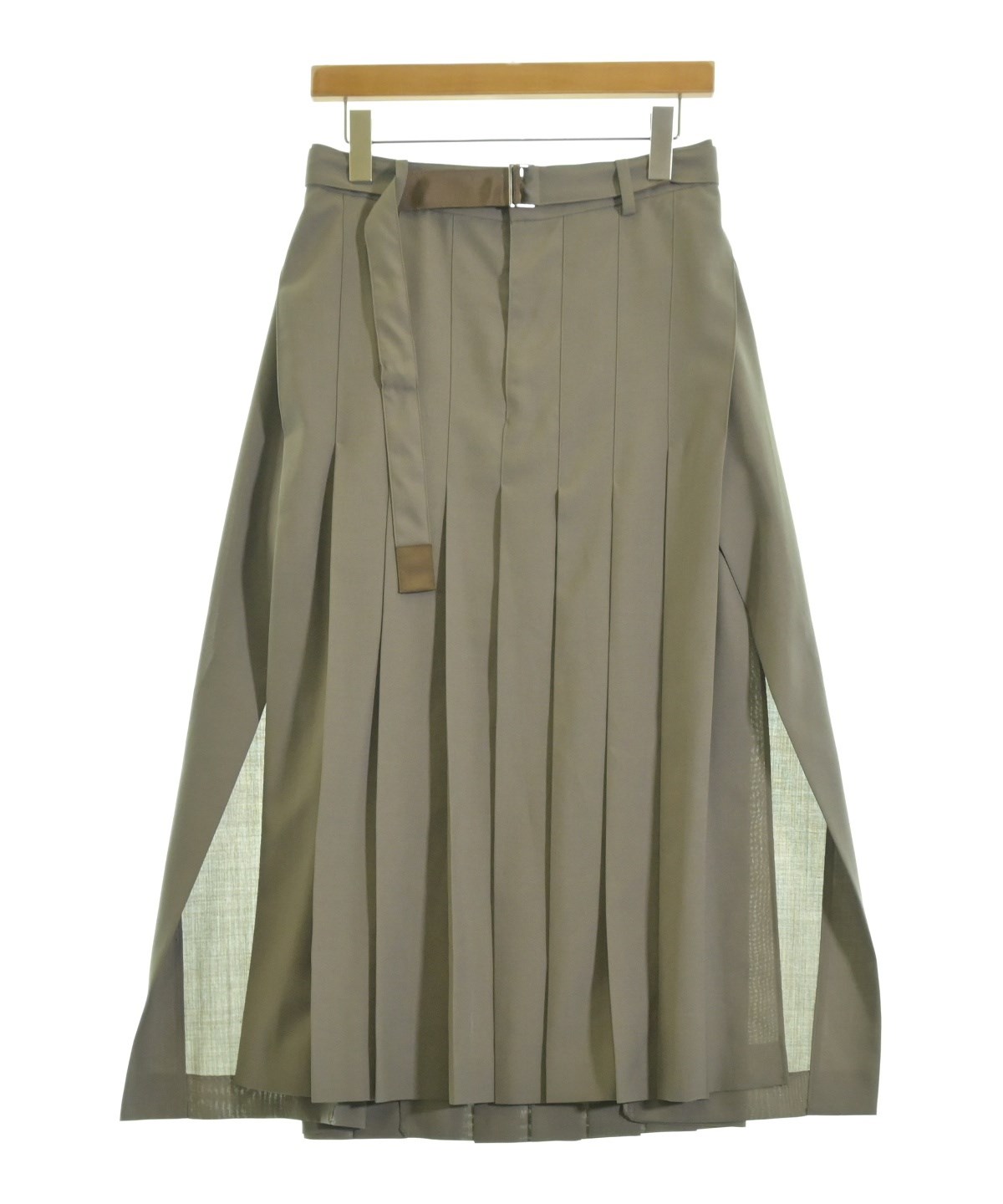 sacai（サカイ）ロング・マキシ丈スカート ベージュ サイズ:2(M位