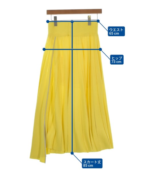 sacai（サカイ）ロング・マキシ丈スカート 黄 サイズ:1(S位) レディース/2200689367069