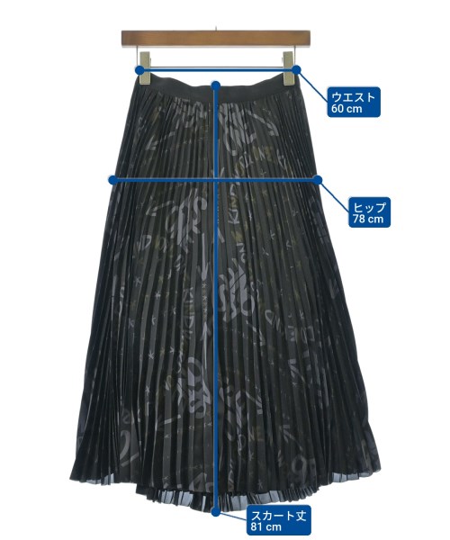 sacai（サカイ）ロング・マキシ丈スカート 黒 サイズ:0(XS位) レディース/2200689367106