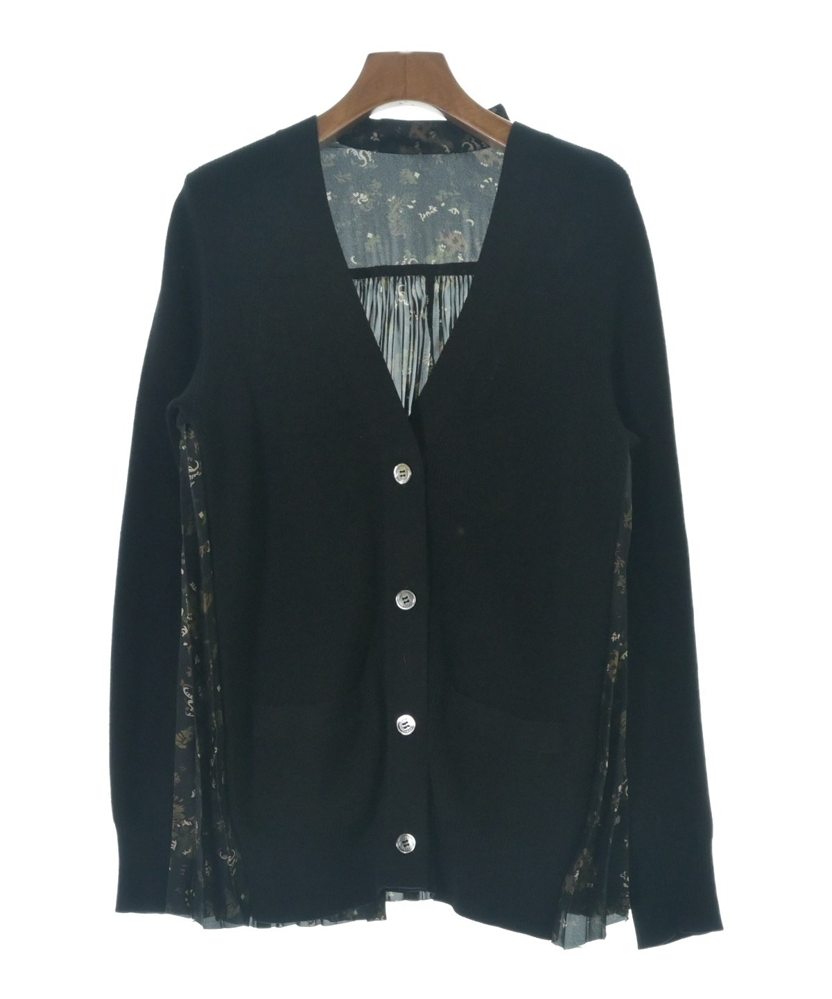sacai（サカイ）カーディガン 黒 サイズ:3(L位) レディース