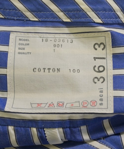 sacai（サカイ）ワンピース 青 サイズ:1(S位) レディース/2200689779077