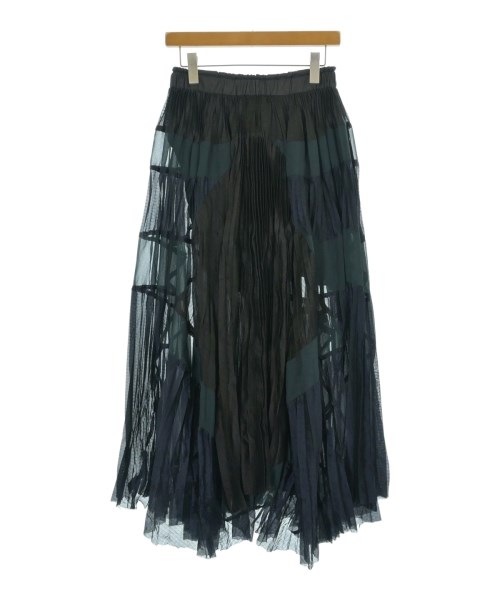 sacai（サカイ）ひざ丈スカート 黒 サイズ:2(M位) レディース/2200690168365