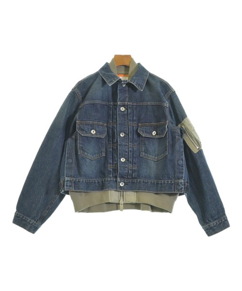sacai(サカイ)デニムジャケット 紺 サイズ:2(M位)/2200691539010