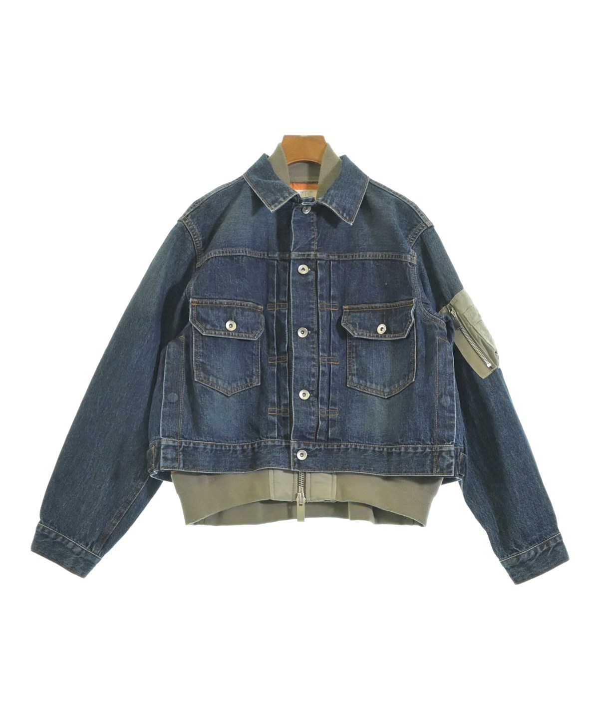 sacai（サカイ）デニムジャケット 紺 サイズ:2(M位) レディース