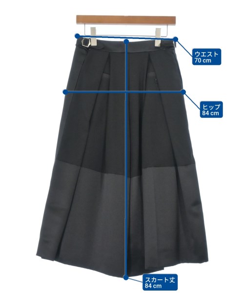 sacai（サカイ）ロング・マキシ丈スカート 黒 サイズ:2(M位) レディース/2200691546018