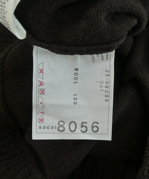 sacai（サカイ）ニット・セーター 茶 サイズ:1(S位) レディース/2200691546025
