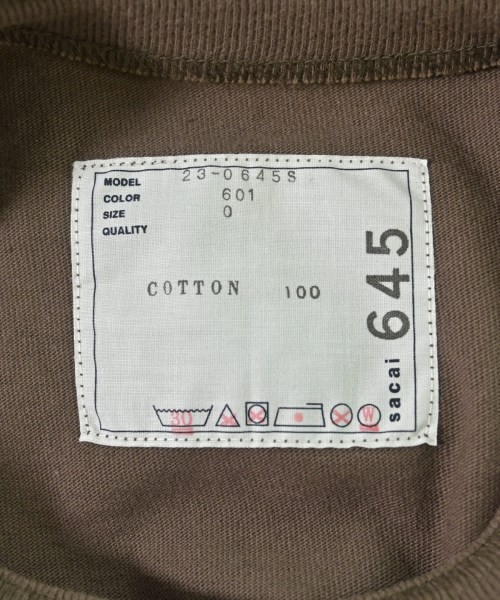 sacai（サカイ）Tシャツ・カットソー 茶 サイズ:0(XS位) レディース/2200691546032