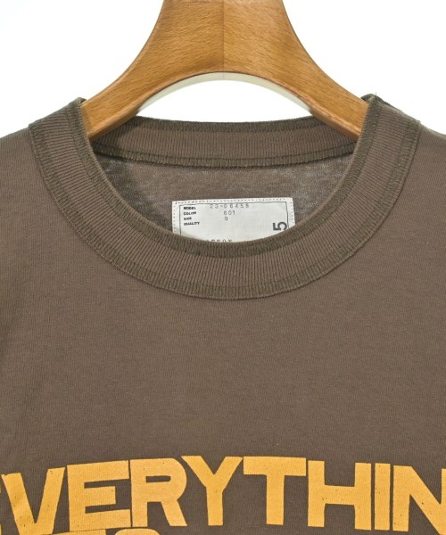 sacai（サカイ）Tシャツ・カットソー 茶 サイズ:0(XS位) レディース/2200691546032