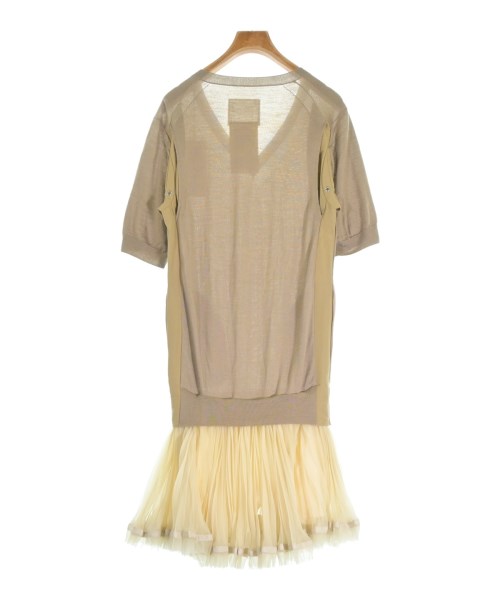 sacai（サカイ）ワンピース ベージュ サイズ:2(M位) レディース/2200689124051