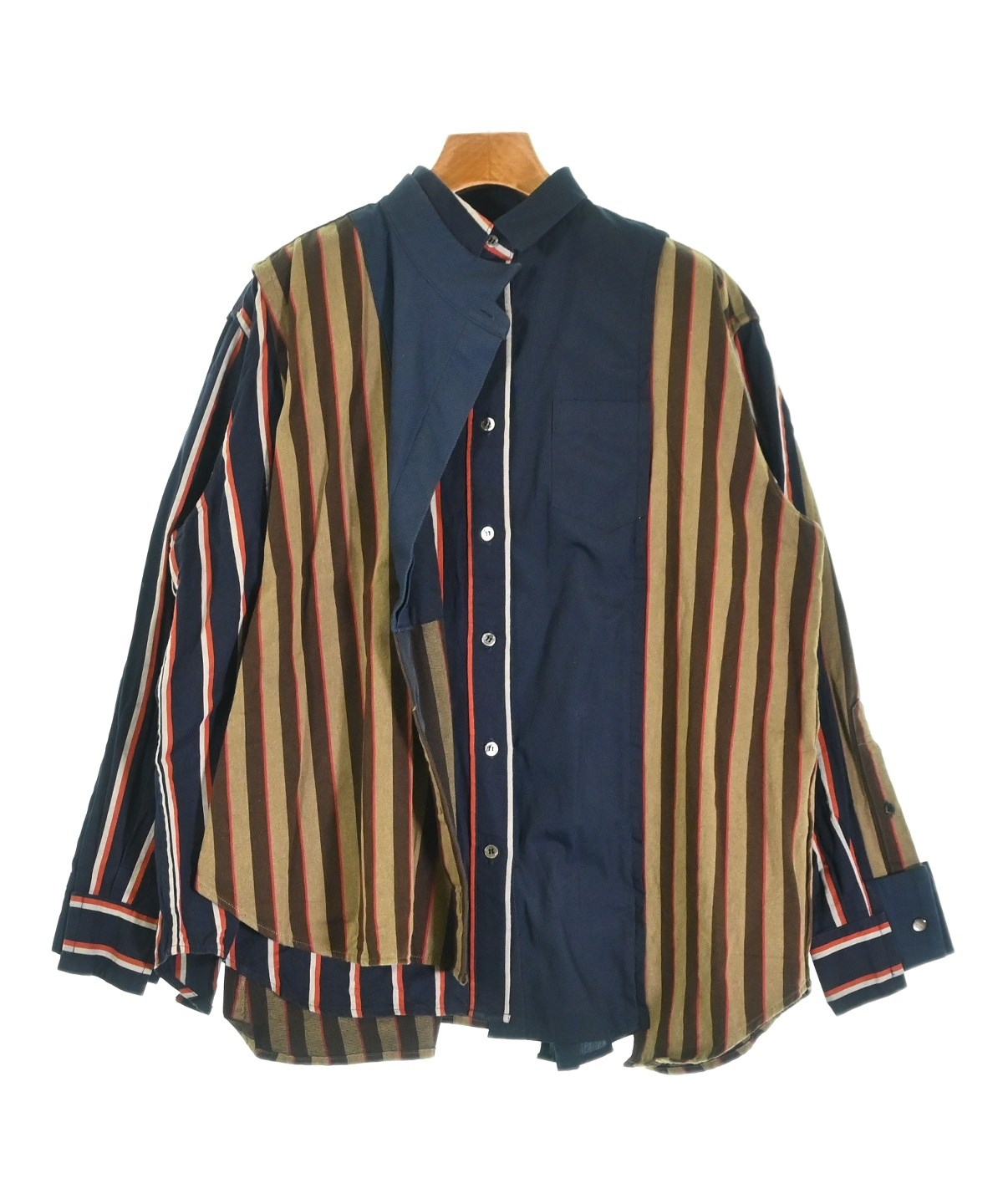 sacai（サカイ）カジュアルシャツ 紺 サイズ:1(S位) レディース