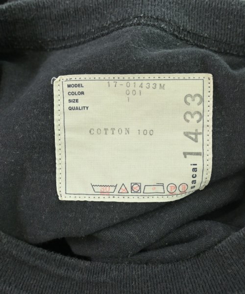 sacai（サカイ）Tシャツ・カットソー 黒 サイズ:1(S位) メンズ/2200687519200