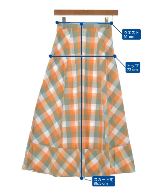 ROSSO（ロッソ）ロング・マキシ丈スカート オレンジ サイズ:36(S位) レディース/2200634382055