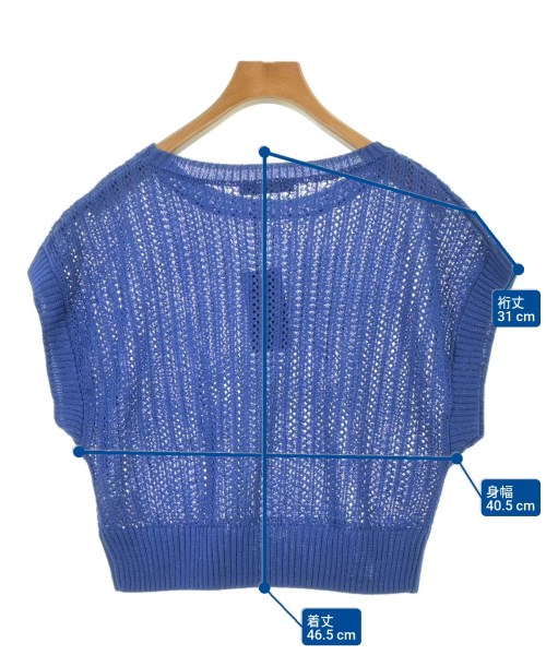 ROSSO（ロッソ）ベスト 青 サイズ:F レディース/2200636983441