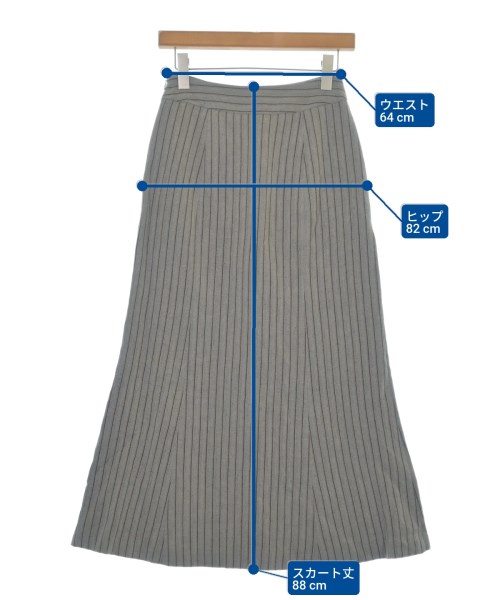 ROSSO（ロッソ）ロング・マキシ丈スカート グレー サイズ:36(S位) レディース/2200636268043
