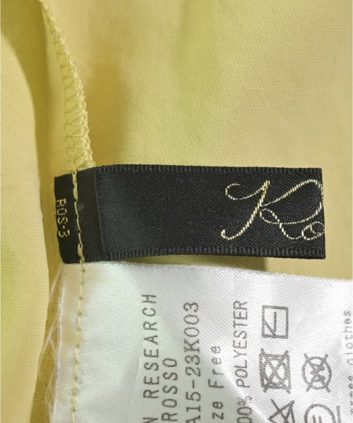 ROSSO（ロッソ）ブラウス 黄 サイズ:F レディース/2200641960031
