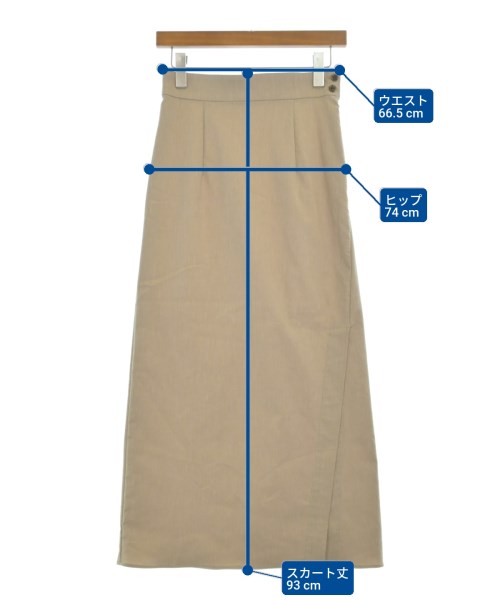 ROSSO（ロッソ）ロング・マキシ丈スカート ベージュ サイズ:36(S位) レディース/2200626878085