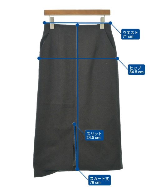 ROSSO（ロッソ）ロング・マキシ丈スカート グレー サイズ:38(M位) レディース/2200631711131