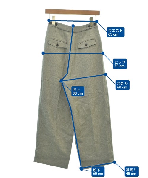 ROSSO（ロッソ）スラックス グレー サイズ:36(S位) レディース/2200612168015