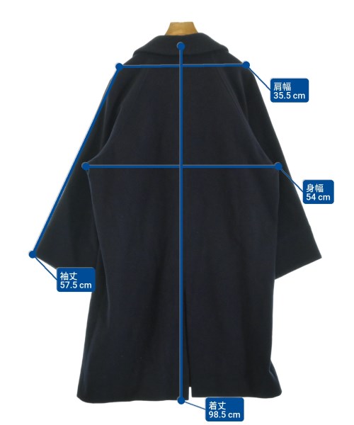 ROSSO（ロッソ）チェスターコート 紺 サイズ:F レディース/2200675966016