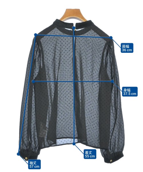 ROSSO（ロッソ）ブラウス 黒 サイズ:F レディース/2200672972140