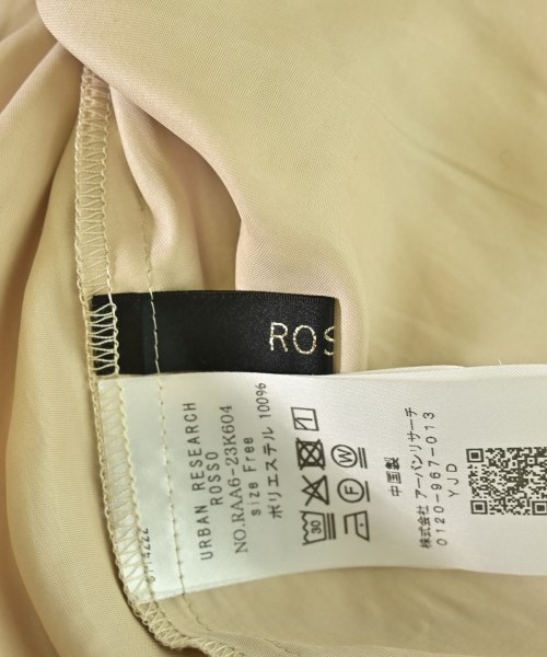 ROSSO（ロッソ）ブラウス ベージュ サイズ:F レディース/2200673624093