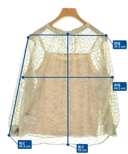 ROSSO（ロッソ）ブラウス ベージュ サイズ:F レディース/2200675326032