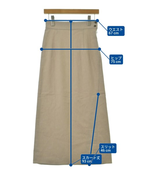 ROSSO（ロッソ）ロング・マキシ丈スカート ベージュ サイズ:36(S位) レディース/2200650524057