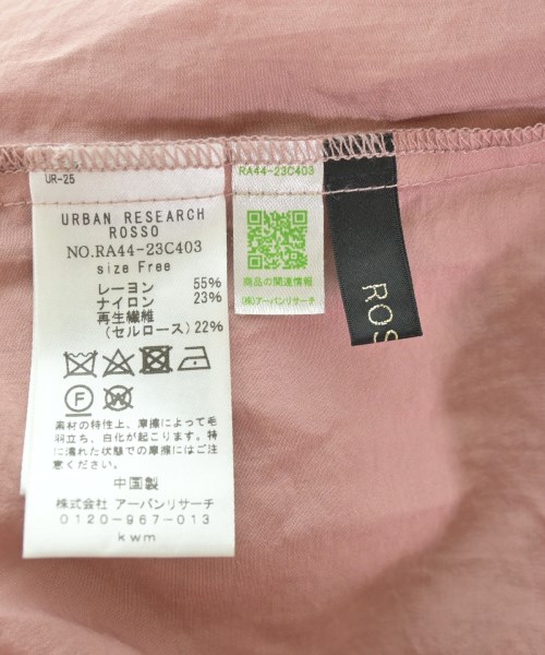 ROSSO（ロッソ）ブラウス ピンク サイズ:F レディース/2200659663030