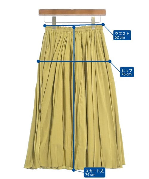 ROSSO（ロッソ）ロング・マキシ丈スカート 黄 サイズ:F レディース/2200657993023