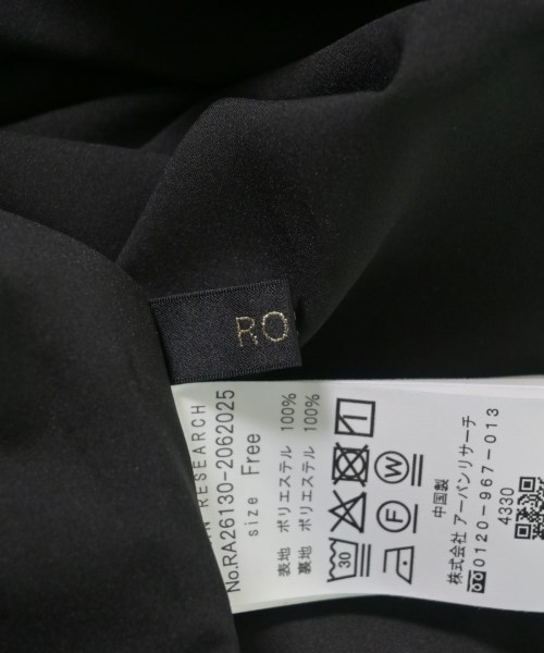 ROSSO（ロッソ）ワンピース 黒 サイズ:F レディース/2200711104013