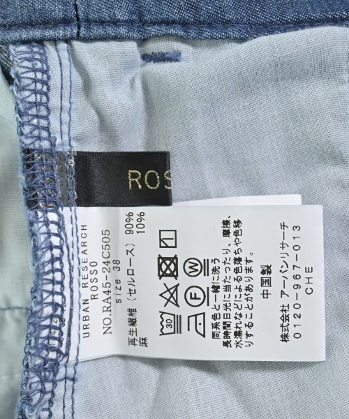 ROSSO（ロッソ）デニムパンツ 青 サイズ:38(M位) レディース/2200715426128