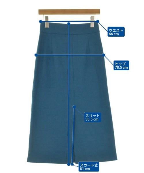 ROSSO（ロッソ）ロング・マキシ丈スカート 青 サイズ:36(L位) レディース/2200646459011